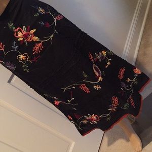 Beautiful embroidery covered skirt!